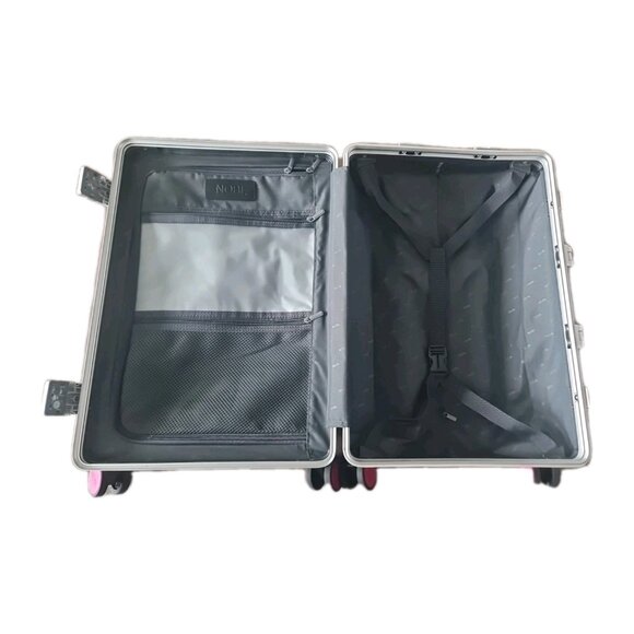 NOBL Travel Classic Carry-On Spinner 22” Ziperless Polycarbonate TSA Lock Pink - Picture 9 of 14